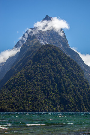 Mitre Peak, Miford Sound in Fiordland National Park