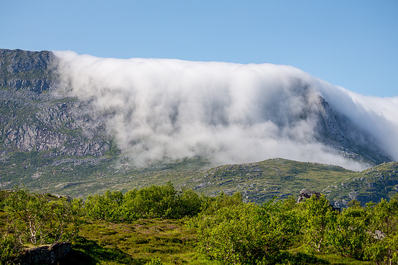 View of Lofoten near Nusfjord