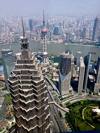 Lujiazui, Pudong (From 100th floor of the Shanghai World Financial Center)