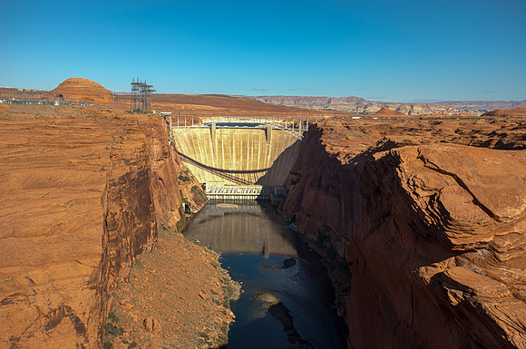 Glenn Canyon Dam.  Page, AZ