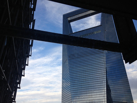 Hotel Room View of the Shanghai World Financial Center