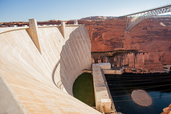 Glenn Canyon Dam.  Page, AZ