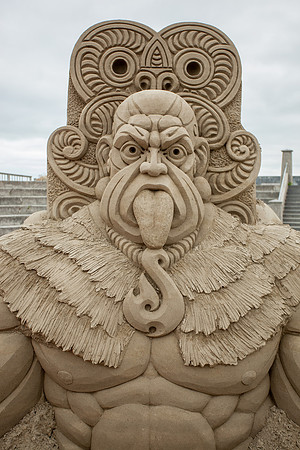 Sand Sculpture, New Brighton Beach, Christchurch
