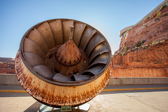 Glenn Canyon Dam.  Page, AZ